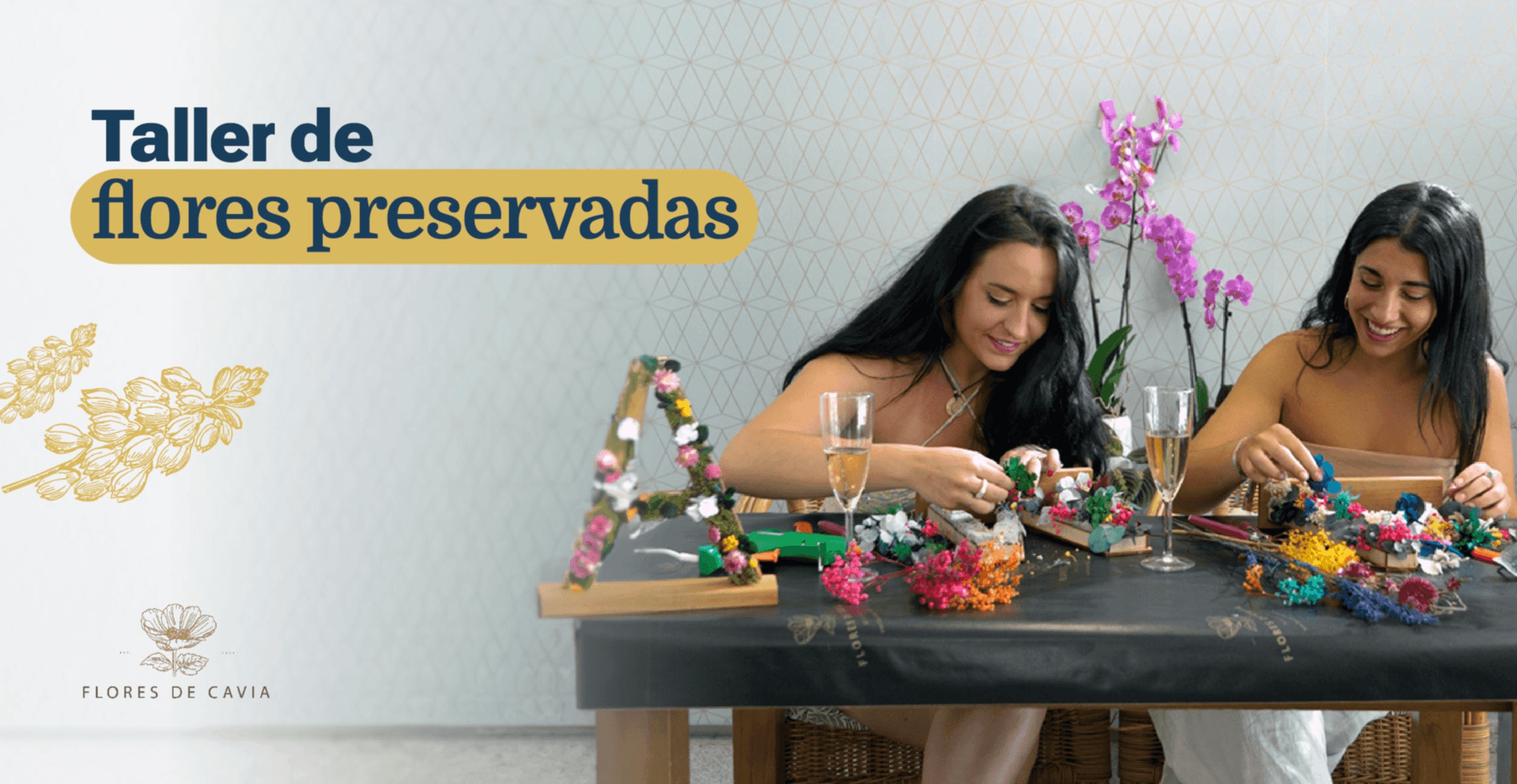 Taller de Flores Preservadas Flores de Cavia en Madrid